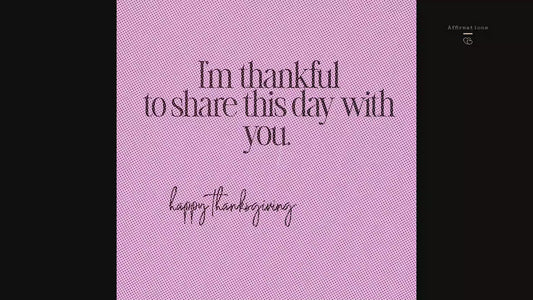 I’m thankful to share this day with you