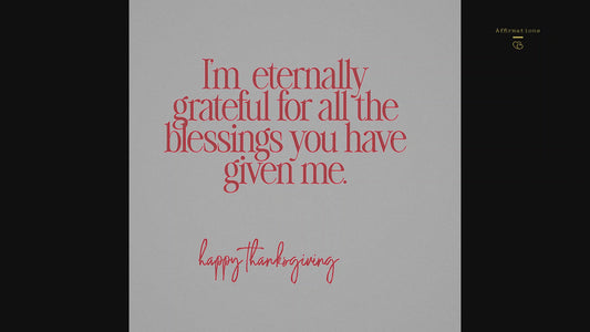 I’m eternally grateful for all the blessings you have given me