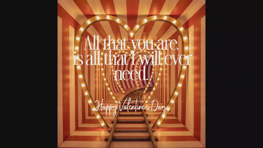 All that you are is all that I will ever need. Happy Valentine's day.